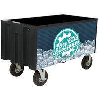 IRP Black Extra Large Super Arctic 3501546 Mobile 456 Qt. Cooler with Wheels
