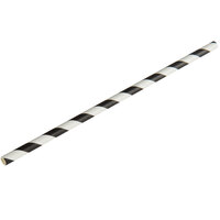 EcoChoice 7 3/4 inch Black Stripe Jumbo Unwrapped Paper Straw - 2400/Pack