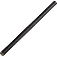 EcoChoice 7 3/4 inch Black Giant Unwrapped Paper Straw - 400/Pack