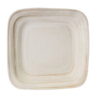 Elite Global Solutions D7PLST Della Terra Melamine Stoneware 7 inch Off White Irregular Square Plate - 6/Case