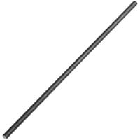 EcoChoice 10 inch Black Jumbo Unwrapped Paper Straw - 2400/Pack