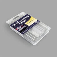 C-Line 87447 4" x 7/8" Clear Side Load Shelf Labeling Strip - 10/Box