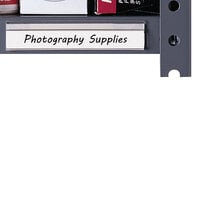 C-Line 87447 4 inch x 7/8 inch Clear Side Load Shelf Labeling Strip - 10/Box