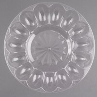 Fineline DE9600.CL Platter Pleasers 12 inch 15 Slot Plastic Egg Tray   - 25/Case