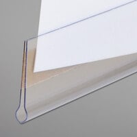 C-Line 87607 3 inch x 1/2 inch Clear Top Load Self-Adhesive Label Holder - 50/Pack