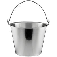 Vollrath 58200 23 Qt. Stainless Steel Tapered Dairy Bucket / Pail