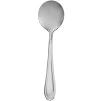 Walco 0412 Orbiter 6 1/2 inch 18/0 Stainless Steel Extra Heavy Weight Bouillon Spoon - 12/Case