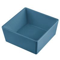 Tablecraft CW5016PB Simple Solutions 1/6 Size Pigeon Blue Cast Aluminum Straight Sided Bowl - 3" Deep