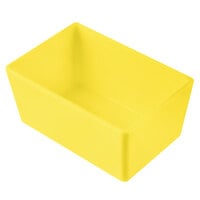 Tablecraft CW5020Y Simple Solutions 1/9 Size Yellow Cast Aluminum Straight Sided Bowl - 3" Deep