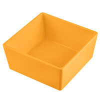 Tablecraft CW5016X Simple Solutions 1/6 Size Orange Cast Aluminum Straight Sided Bowl - 3" Deep