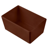 Tablecraft CW5020BR Simple Solutions 1/9 Size Brown Cast Aluminum Straight Sided Bowl - 3" Deep