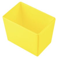 Tablecraft CW5022Y Simple Solutions 1/9 Size Yellow Cast Aluminum Deep Straight Sided Bowl - 5" Deep
