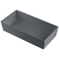 Tablecraft CW5012GR Simple Solutions 1/3 Size Granite Cast Aluminum Straight Sided Bowl - 3" Deep