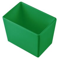 Tablecraft CW5022GN Simple Solutions 1/9 Size Green Cast Aluminum Deep Straight Sided Bowl - 5" Deep