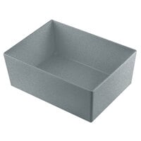 Tablecraft CW5006GR Simple Solutions 1/2 Size 8 Qt. Granite Cast Aluminum Deep Straight Sided Bowl - 5" Deep