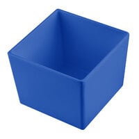 Tablecraft CW5018CBL Simple Solutions 1/6 Size Cobalt Blue Cast Aluminum Straight Sided Bowl - 5" Deep