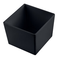 Tablecraft CW5018BK Simple Solutions 1/6 Size Black Cast Aluminum Straight Sided Bowl - 5" Deep