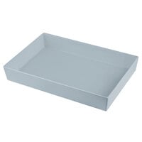 Tablecraft CW5000GY Simple Solutions Full Size Gray Cast Aluminum Straight Sided Bowl - 3 inch Deep