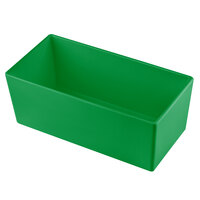 Tablecraft CW5014GN Simple Solutions 1/3 Size Green Cast Aluminum Deep Straight Sided Bowl - 5" Deep