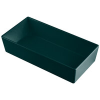 Tablecraft CW5012HGN Simple Solutions 1/3 Size Hunter Green Cast Aluminum Straight Sided Bowl - 3" Deep