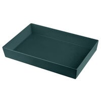 Tablecraft CW5000HGN Simple Solutions Full Size Hunter Green Cast Aluminum Straight Sided Bowl - 3 inch Deep