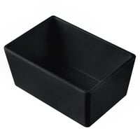 Tablecraft CW5020BK Simple Solutions 1/9 Size Black Cast Aluminum Straight Sided Bowl - 3" Deep