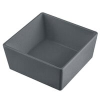 Tablecraft CW5016GR Simple Solutions 1/6 Size Granite Cast Aluminum Straight Sided Bowl - 3" Deep