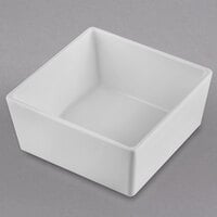 Tablecraft CW5016W Simple Solutions 1/6 Size White Cast Aluminum Straight Sided Bowl - 3" Deep