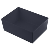 Tablecraft CW5006MBS Simple Solutions 1/2 Size 8 Qt. Midnight with Blue Speckle Cast Aluminum Deep Straight Sided Bowl - 5" Deep