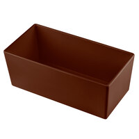 Tablecraft CW5014BR Simple Solutions 1/3 Size Brown Cast Aluminum Deep Straight Sided Bowl - 5" Deep
