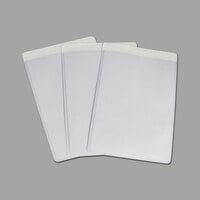 C-Line 70058 5 inch x 8 inch Double Sided Clear Super Heavy Self-Adhesive Shop Ticket Holder with 25 Sheet Capacity - 50/Box