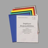 C-Line 62130 Letter Size Assorted Color Poly Project Folder with Thumb Cut Front - 25/Box