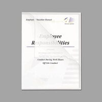 C-Line 62127 Letter Size Clear Poly Project Folder with Thumb Cut Front - 25/Box