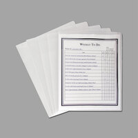 C-Line 62117 Letter Size Clear Polypropylene Project Folder with Dividers - 25/Box