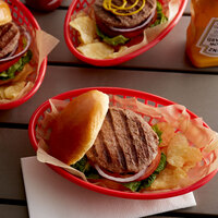 Devault Foods 2 oz. 80/20 Beef Burger - 96/Case