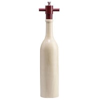 Chef Specialties 16008 Professional Series 14 1/2" Customizable Natural Finish Chateau Wine Bottle Salt Mill