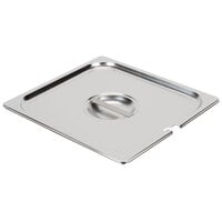 Choice 2/3 Size Stainless Steel Slotted Steam Table / Hotel Pan Cover