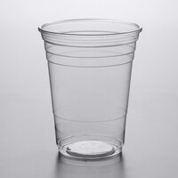 Choice 16 oz. Translucent Thin Wall Squat Plastic Cold Cup - 1000/Case