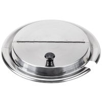 APW Wyott 56847 Notched / Hinged Stainless Steel Cover for 4 Qt. Inset