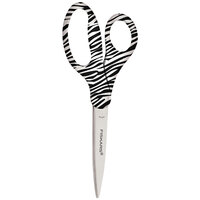 Fiskars 1535821002 8" Stainless Steel Pointed Tip Office Scissors with Zebra Straight handle