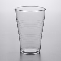 Plastic 7oz Disposable Cups Drinking Glass Vending Style Clear White Cups