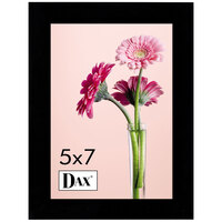 DAX 1826H3T 5 inch x 7 inch Black Solid Wood Picture Frame