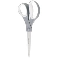 Fiskars 1160001005 8 inch Stainless Steel Pointed Tip Office Scissors with Gray Straight Softgrip Handle
