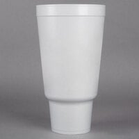 Dart 44AJ32 44 oz. White Customizable Foam Travel Cup - 300/Case