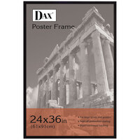 DAX 286036X 24" x 36" Black Flat Face Wood Poster Frame