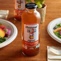 Honest Tea 16 fl. oz. Organic Peach Oo-La-Long Herbal Iced Tea - 12/Case
