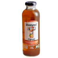 Honest Tea 16 fl. oz. Organic Peach Oo-La-Long Herbal Iced Tea - 12/Case