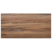 BFM Seating Relic Knotty Pine 30" x 60" Rectangular Melamine Table Top with Matching Edge