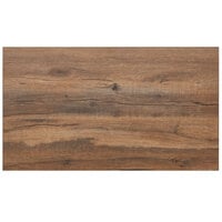 BFM Seating Relic Knotty Pine 30" x 48" Rectangular Melamine Table Top with Matching Edge
