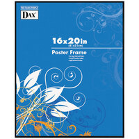 DAX N16016BT Coloredge 16 inch x 20 inch Black Plastic U-Channel Poster Frame